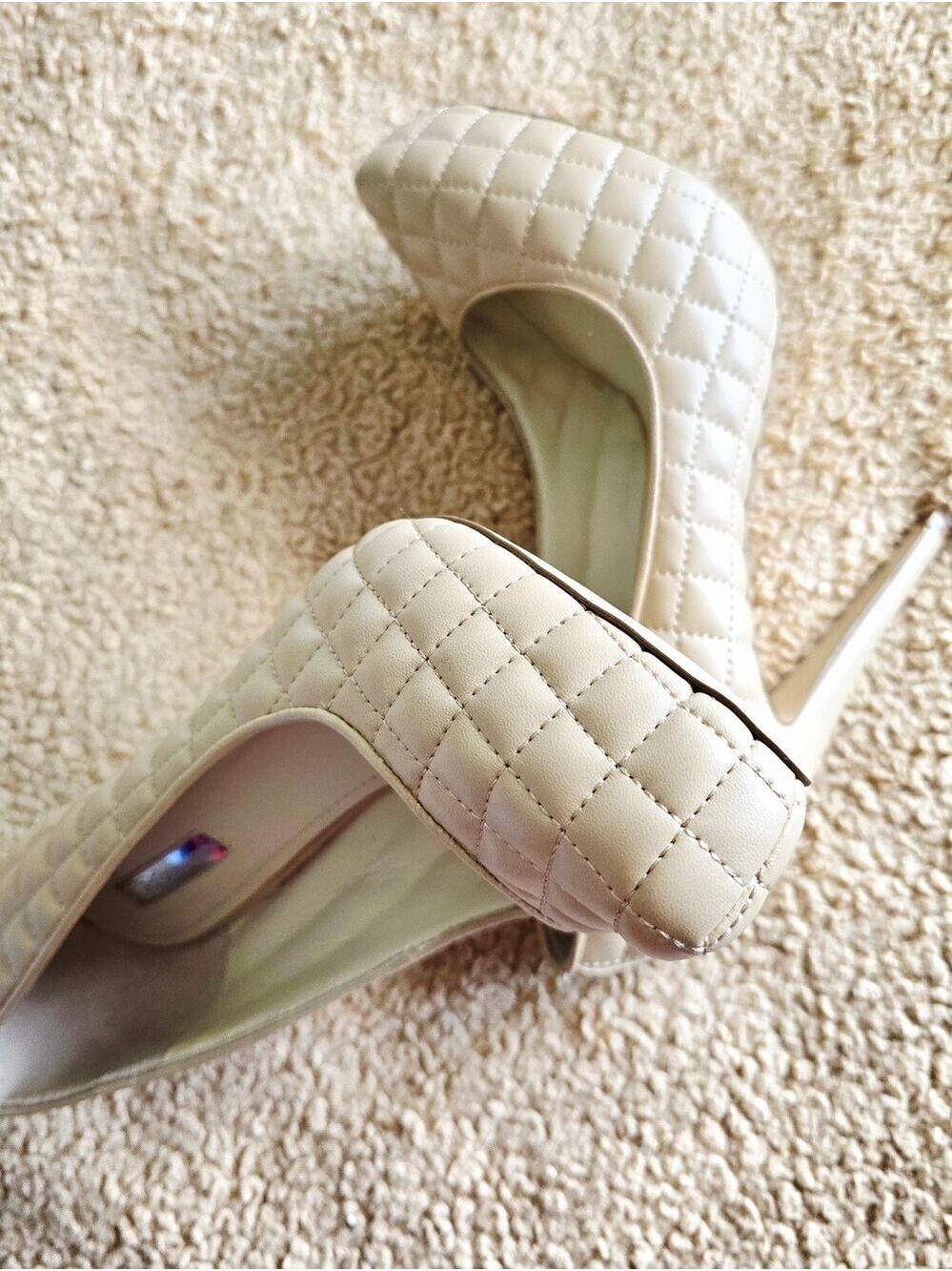 BCBGeneration Women's Pixie Quilted High Heel Pumps Size 7M